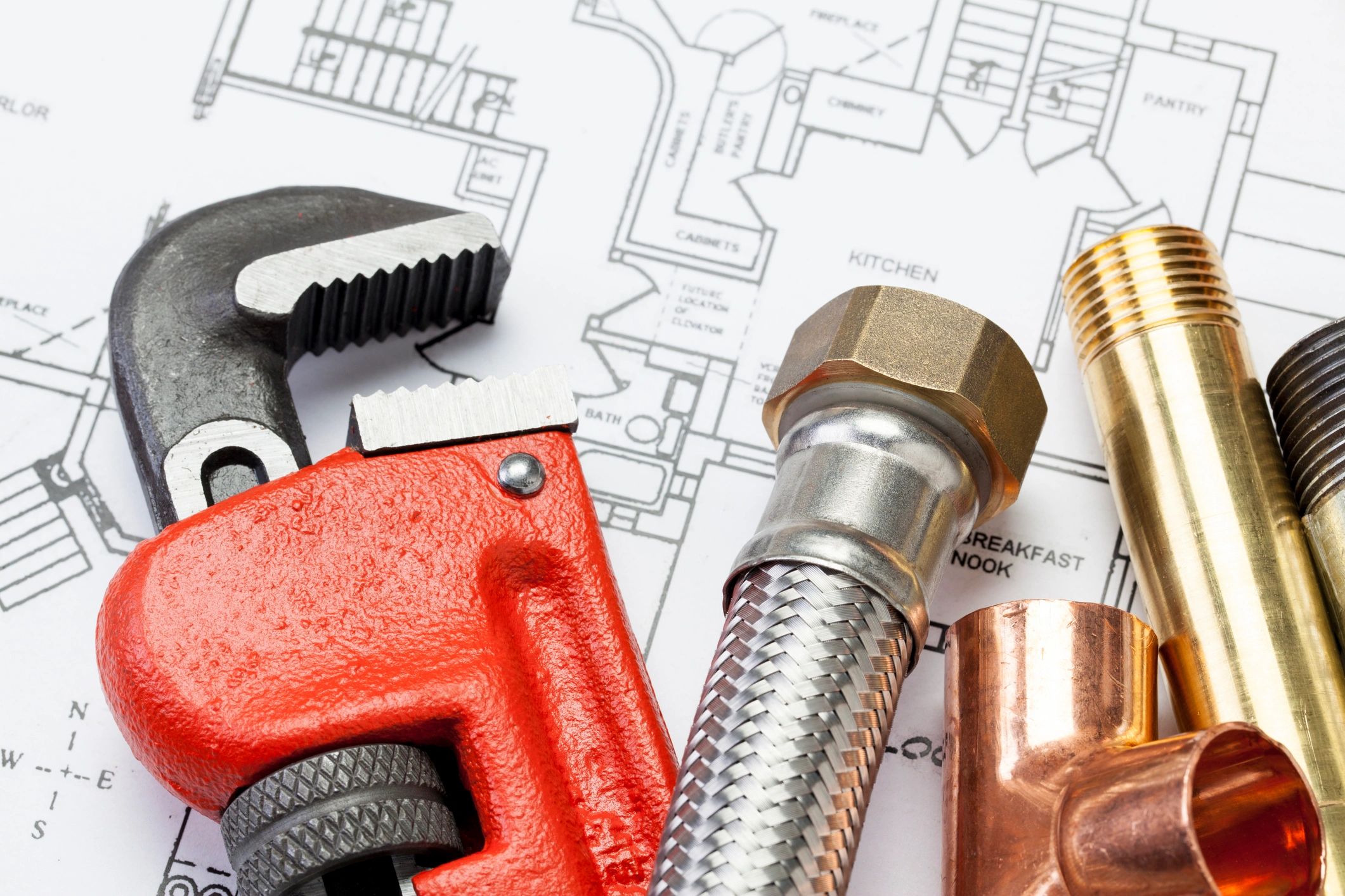 Plumbing tools used for repairs and installations
